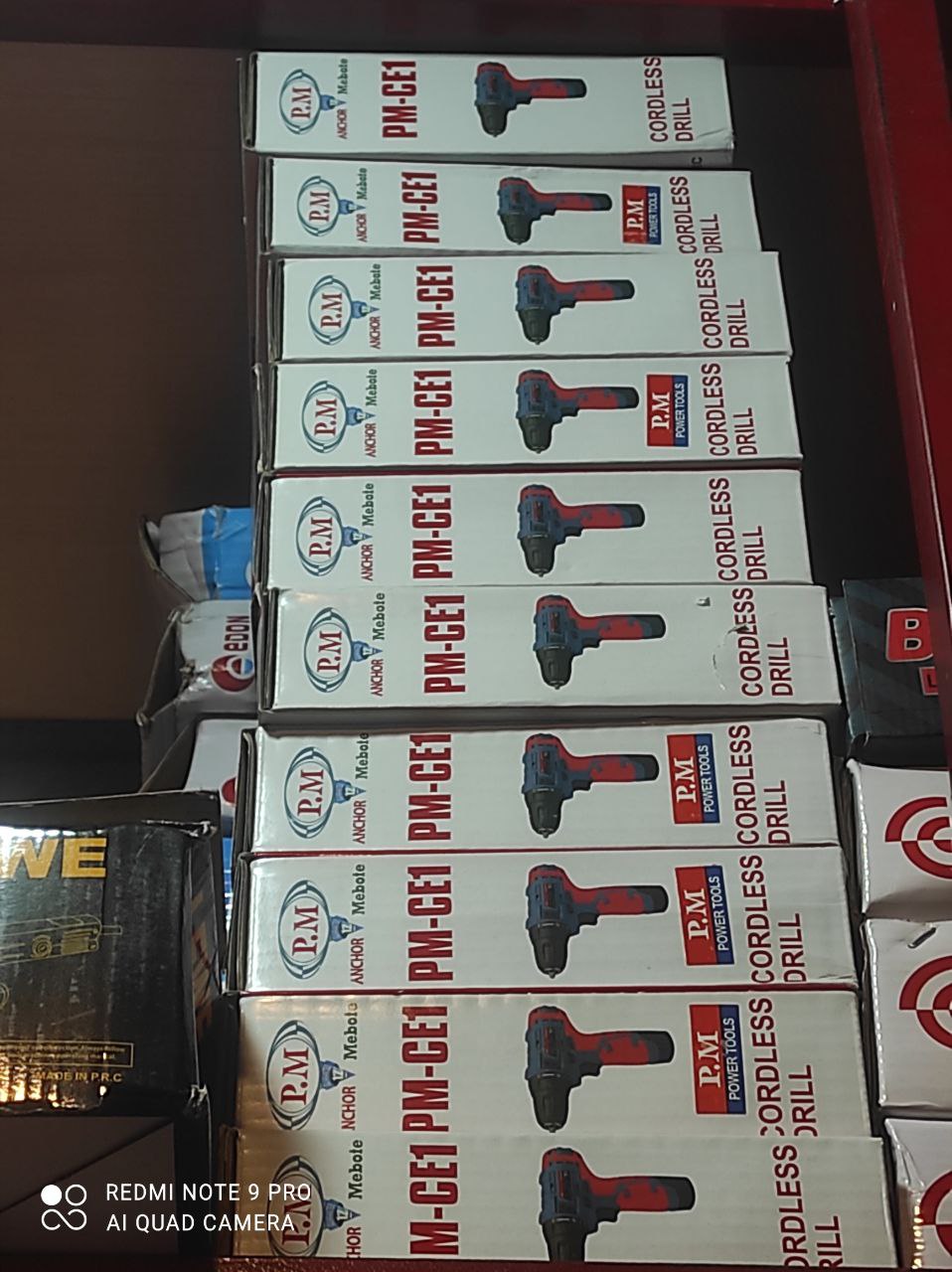 دریل شارژی دو باطری پی ام