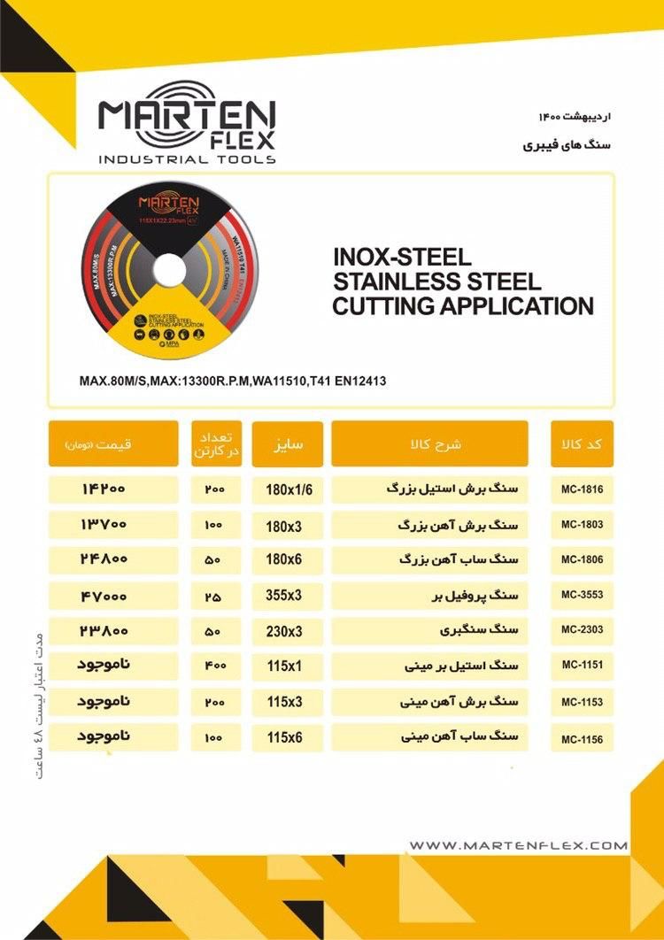 ابزار 118 لیست قیمت سنگ های #مارت