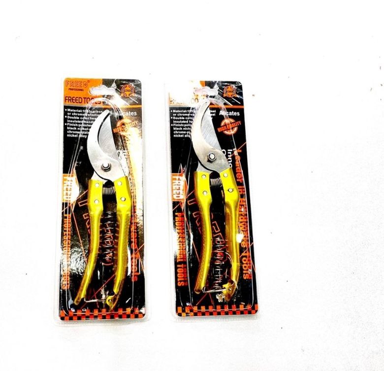 قیچی باغبانی طلائی همراه با فنر ید