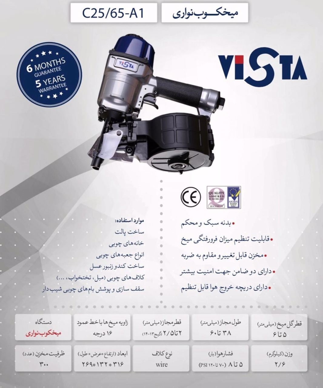 عرضه كننده انحصارى انواع ميخكوب و م