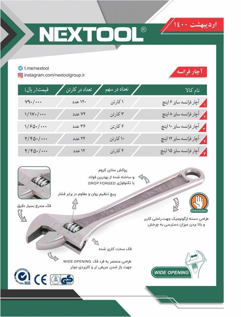 ابزار 118 محصولات نکس تول رسید. 