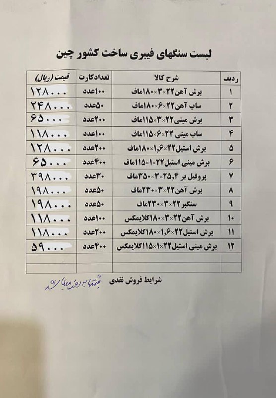 #لیست قیمت ماف️محصولات ماف در حال 