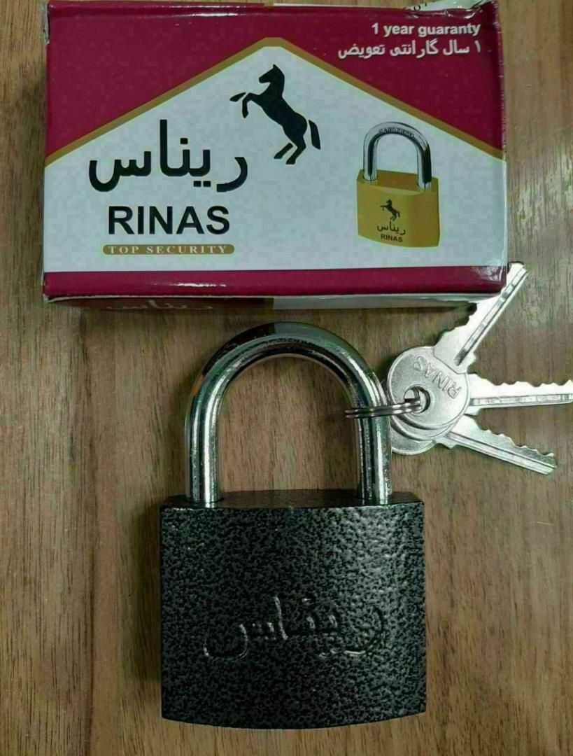قفل آویز ۳۲ ۳۸ چکشی ریناس با ضمانت