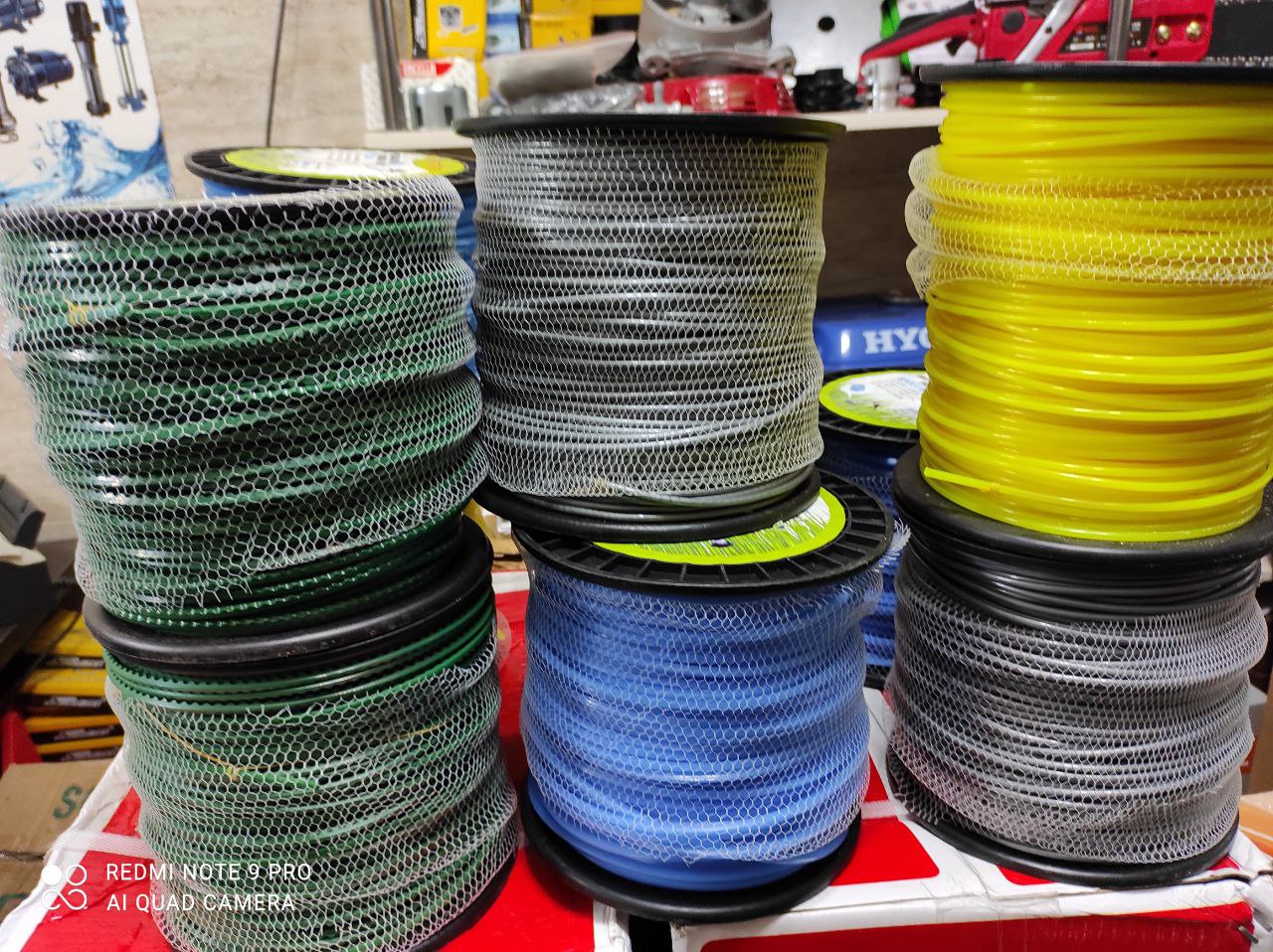 انواع نخ علف های علف تراش در سایز و