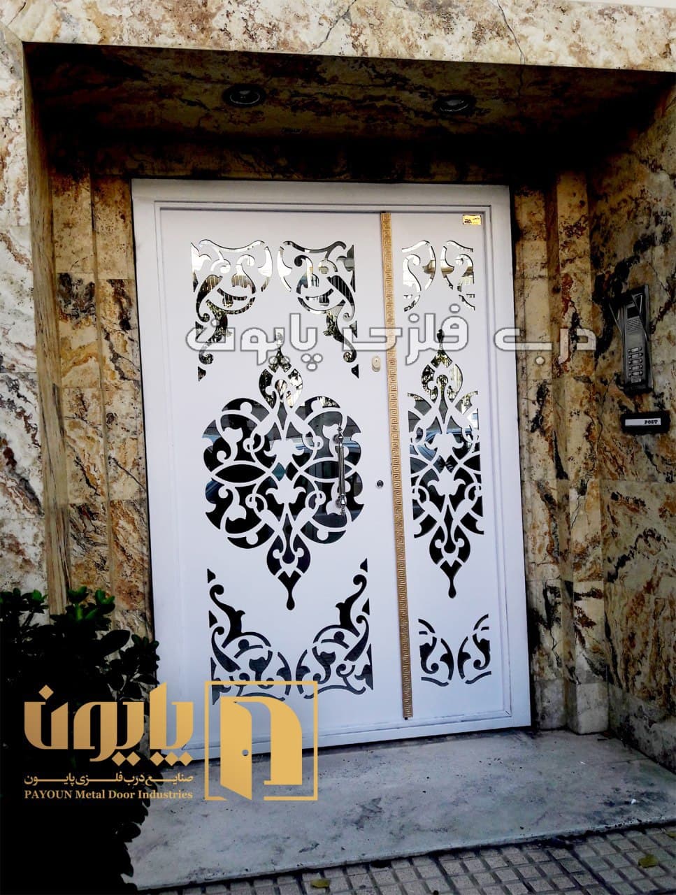 درب فلزی پایون طرح 024