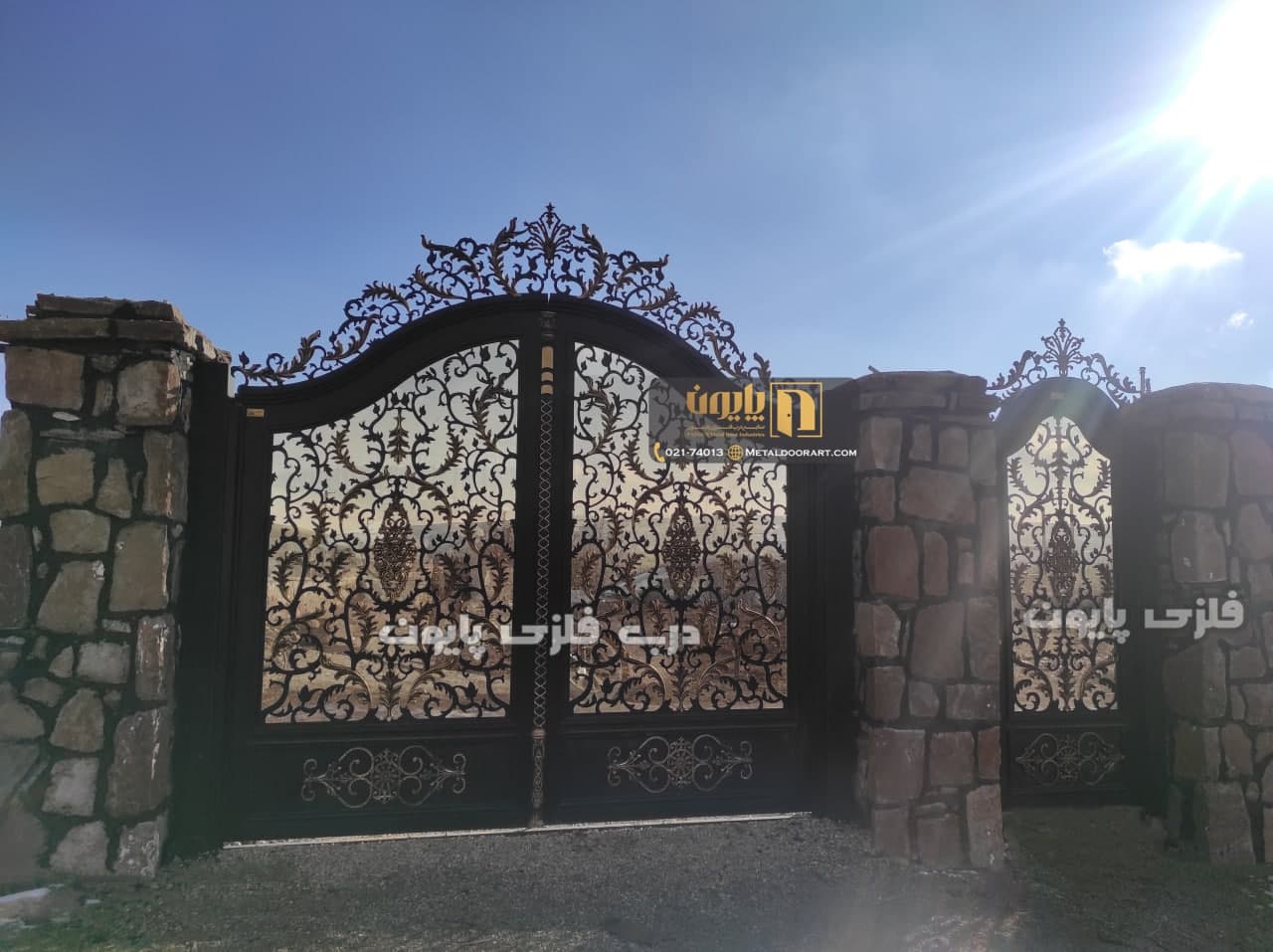 درب فلزی پایون طرح لوکس لاله