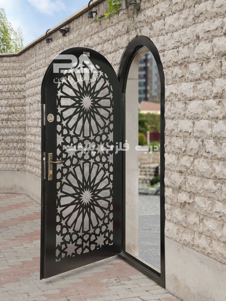 درب فلزی پایون طرح 038 گره چینی