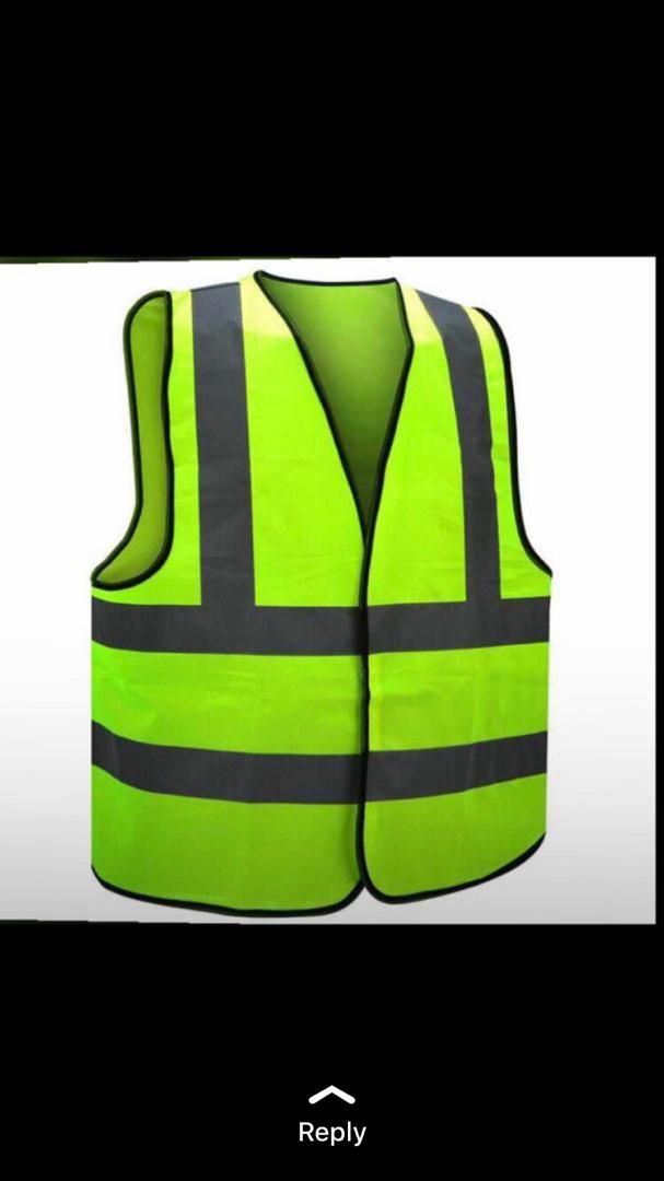 #جلیقه_شبرنگ دار رنگ فسفری و نارنج