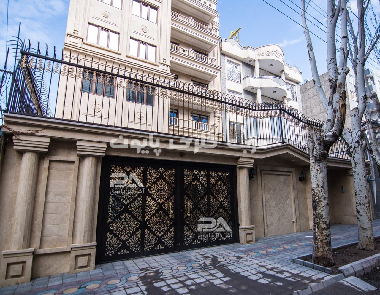 درب فلزی پایون طرح 048