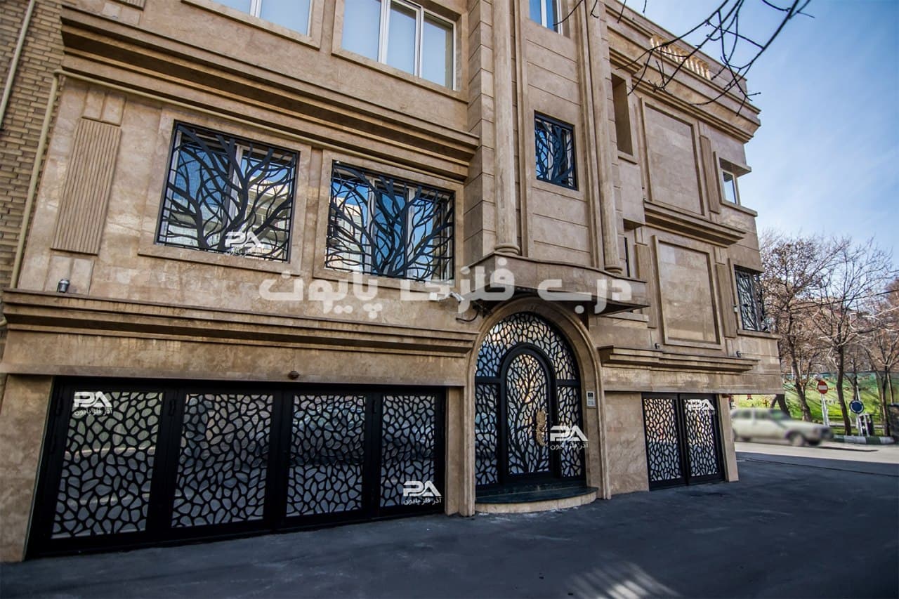 درب فلزی برش لیزری پایون طرح057