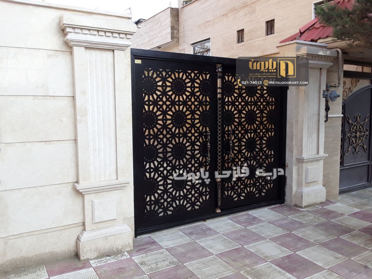 درب برش لیزری پایون طرح 059