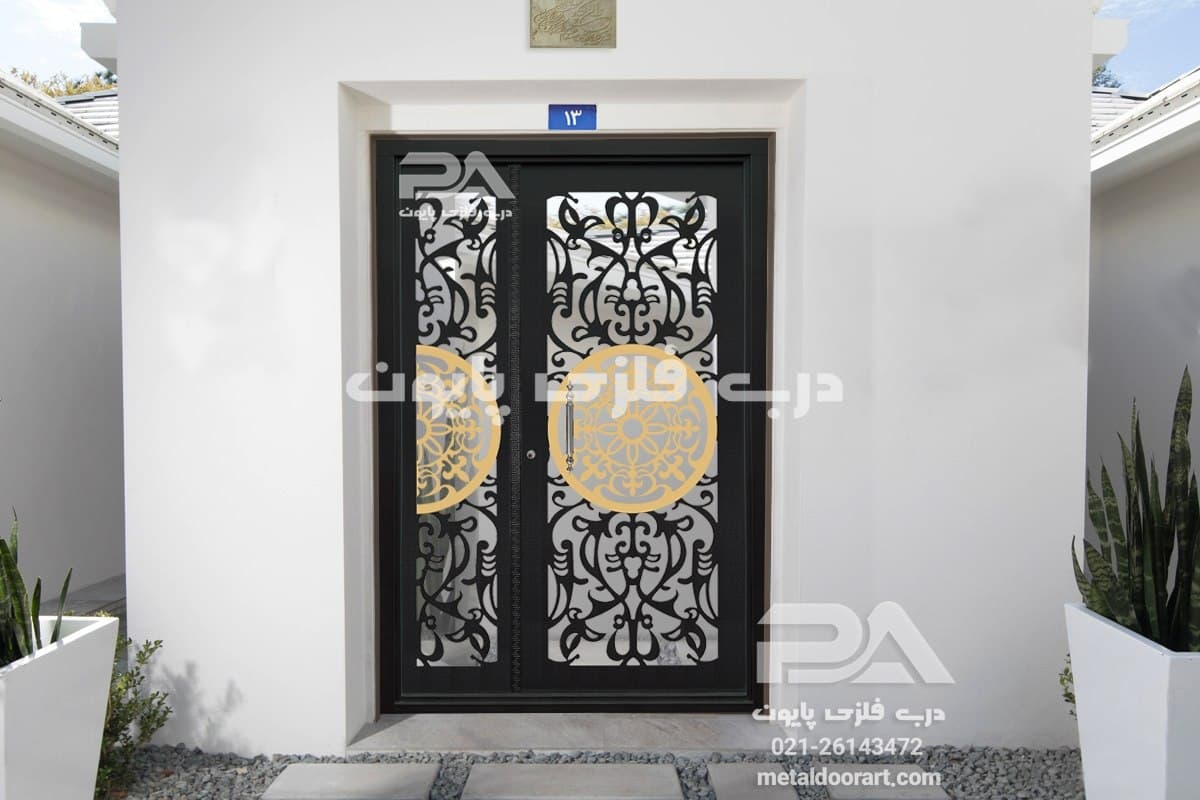 درب فلزی لوکس پایون طرح 067