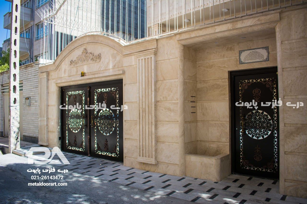 درب حیاطی و پارکینگی پایون طرح 087