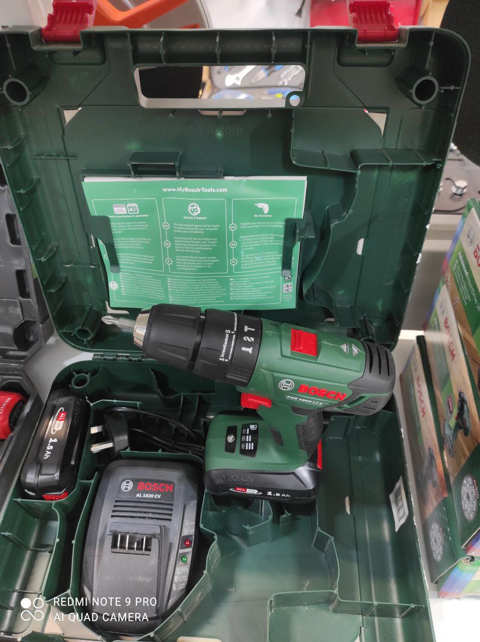 دریل شارژی بوشدوباطری چکشی واردا