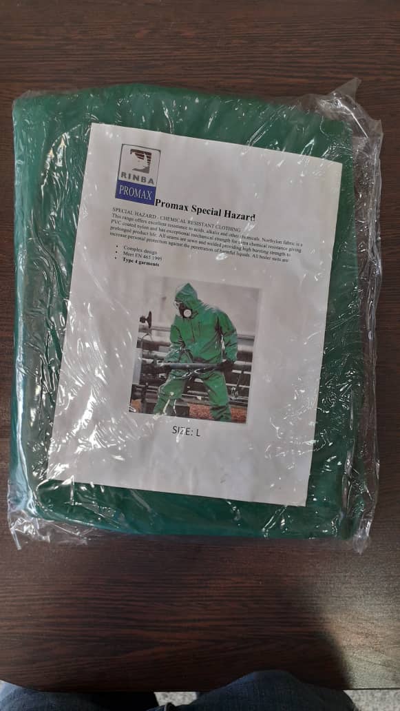 لباس ضد اسید دوتکه