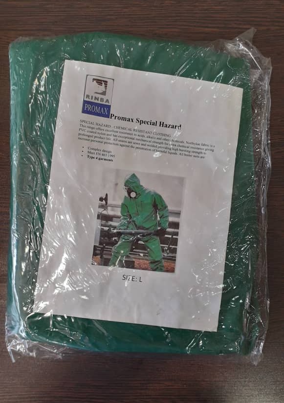 لباس ضد اسید دوتکه