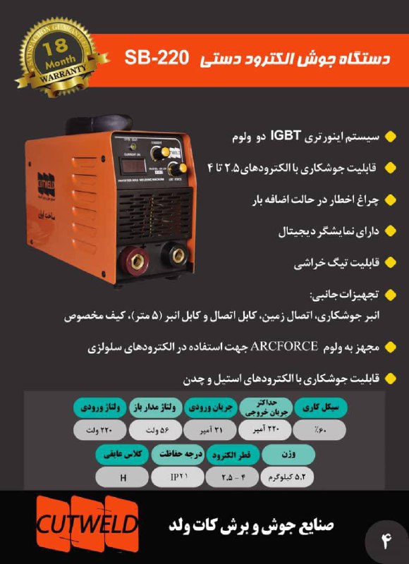 اینورترهای کات ولد CutWeldدر سایز