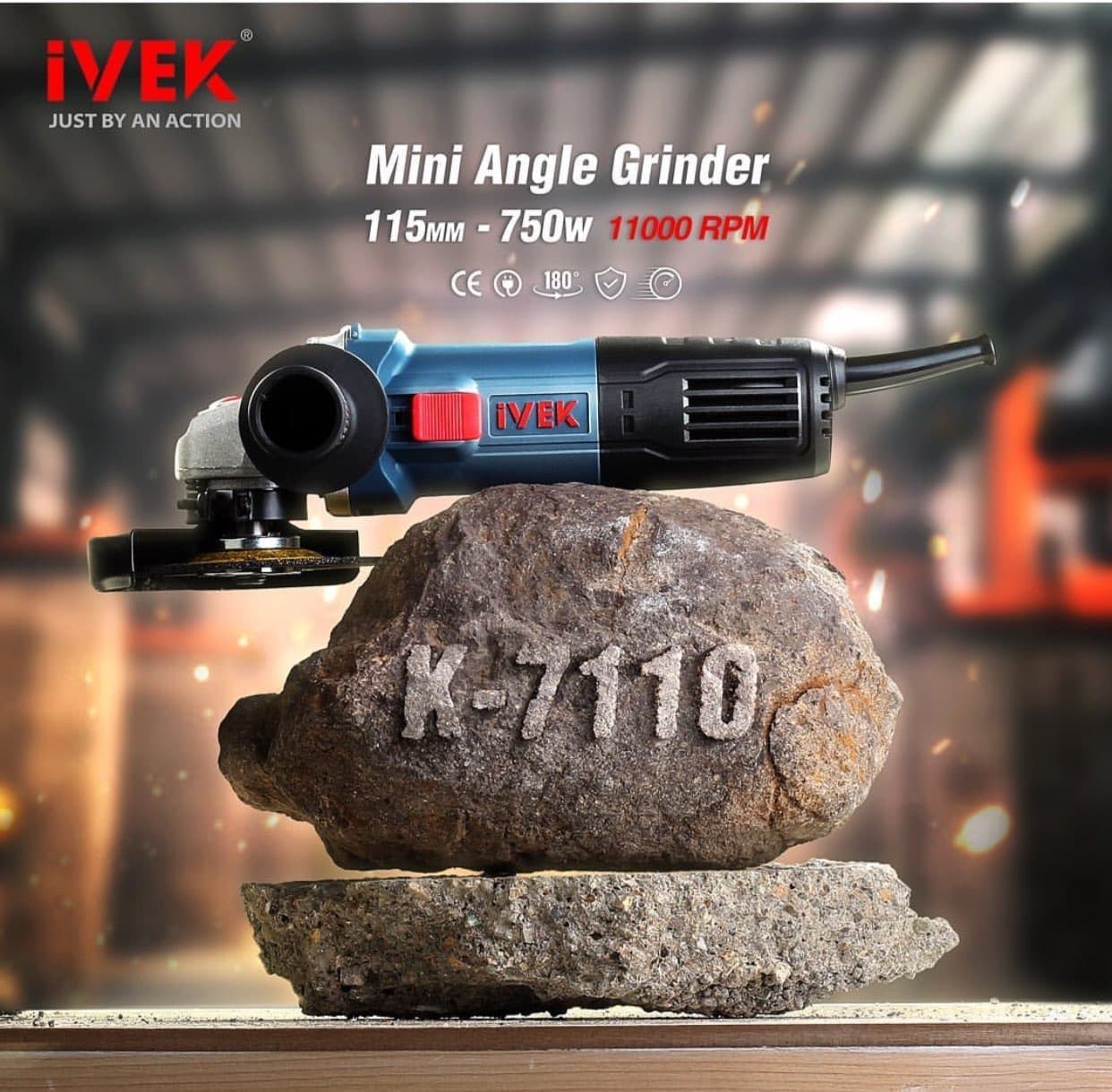 مینی فرز 750 وات k-7110 ایوک