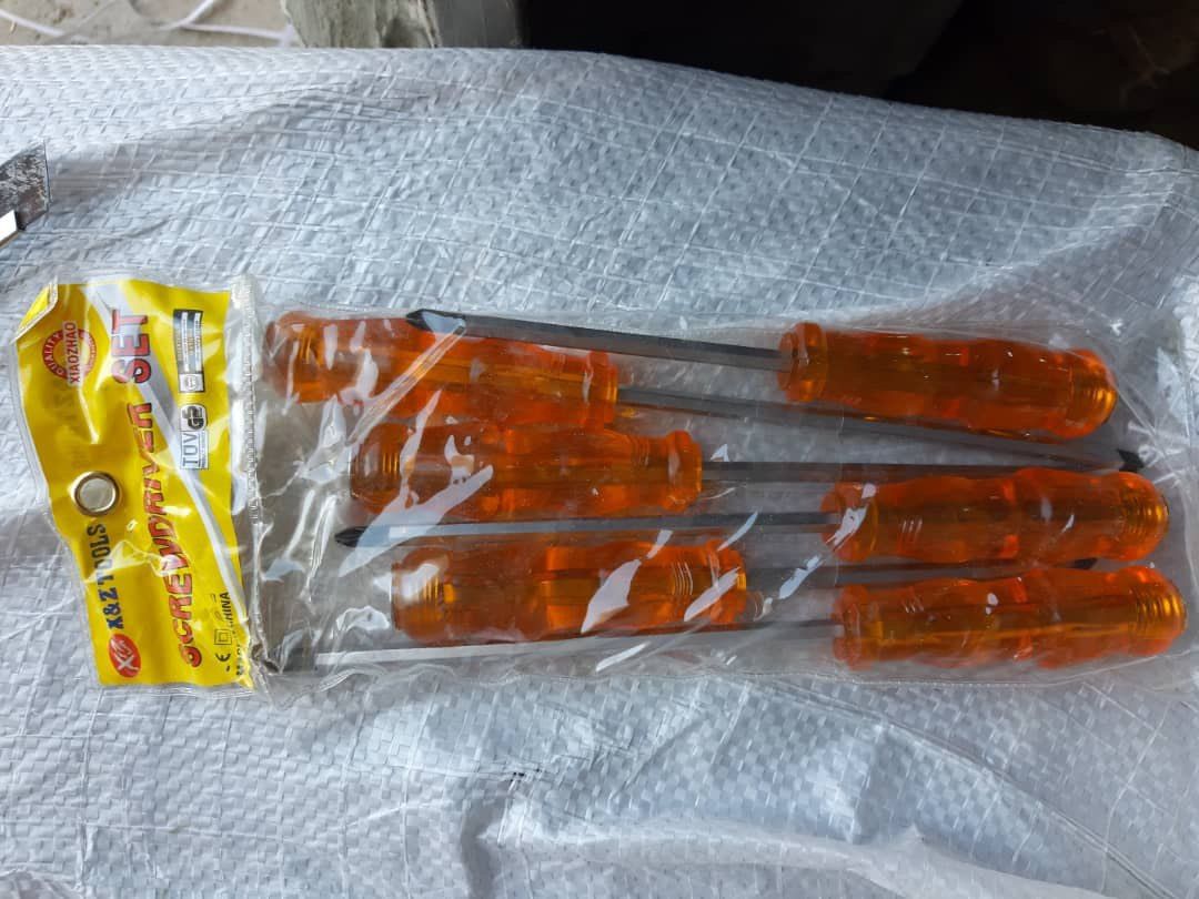 پیچ گوشتی ۶ عددی ضربه خورجنس سنگی