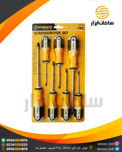 مجموعه 7 عددی پیچ گوشتی ورک سایت