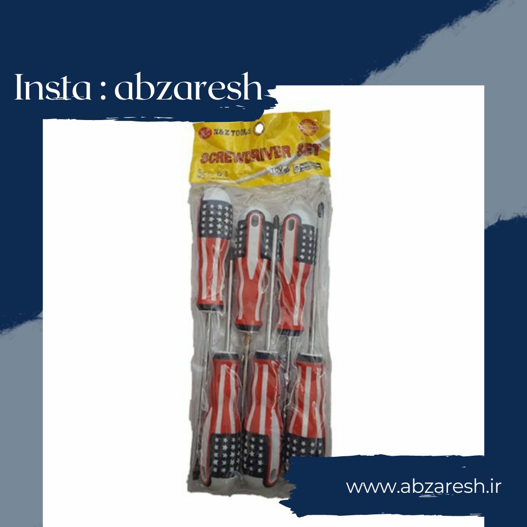  پیچ گوشتی ۶ عددی دسته پرچمی? قیم