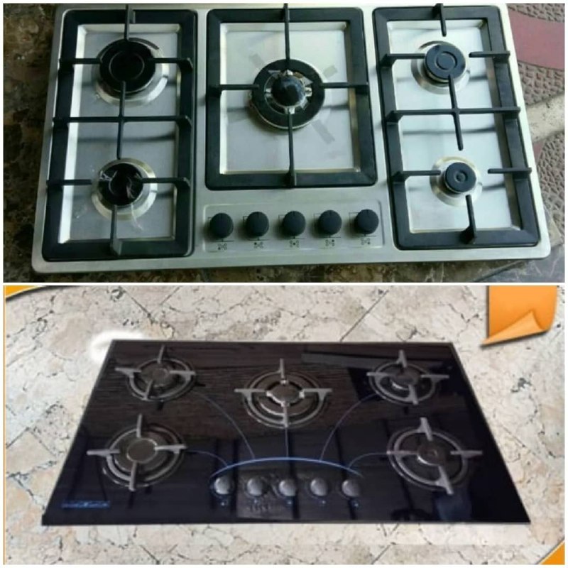 فروش ویژه اجاق گاز شیشه‌ای و استیل