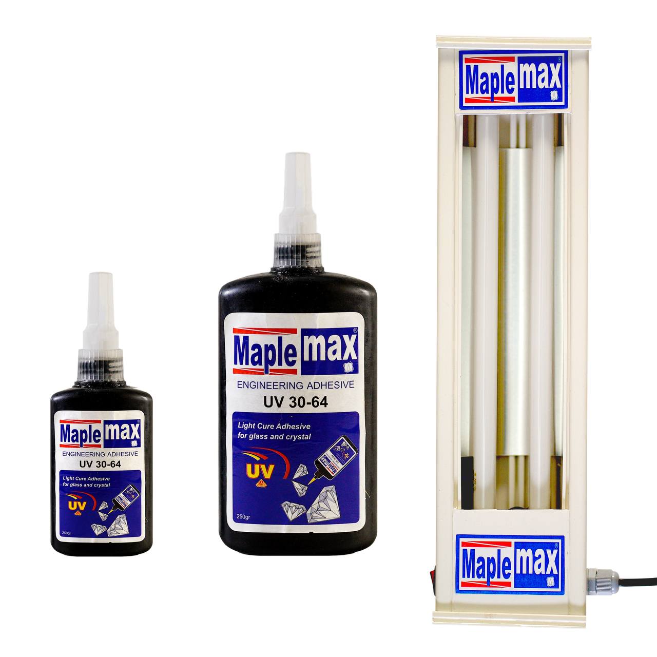 چسب و لامپ UV