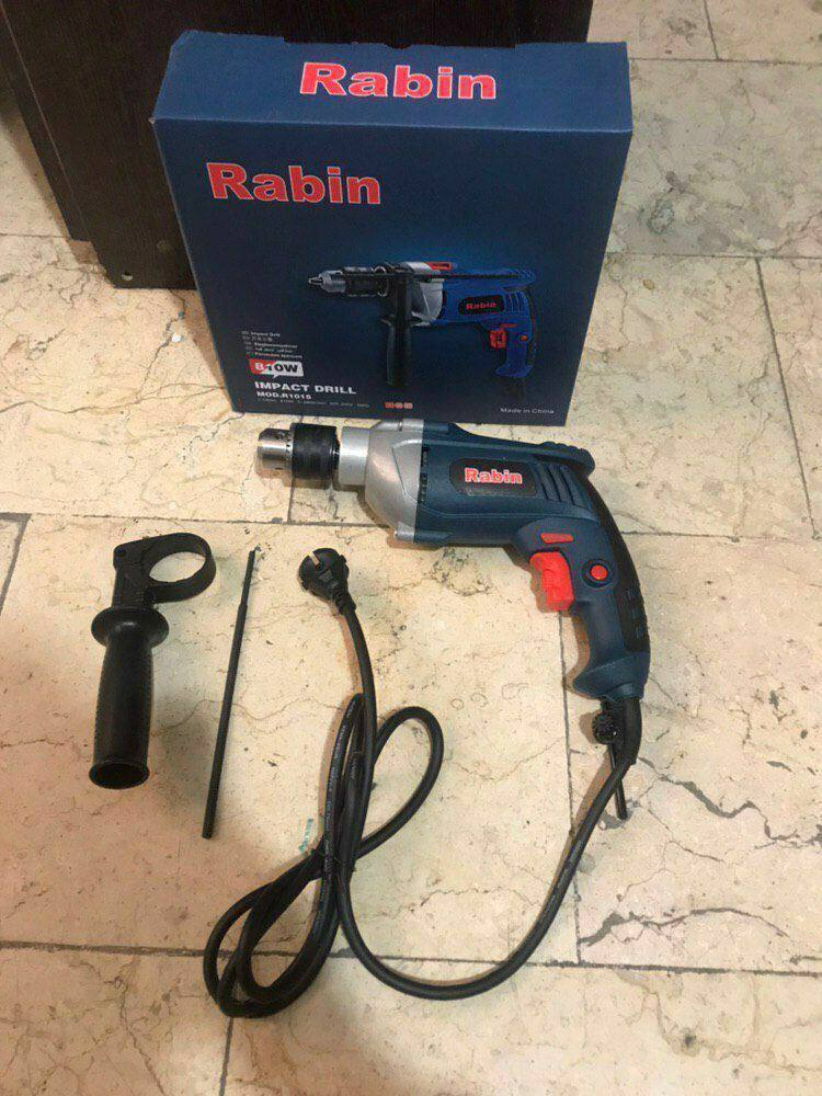 دریل نیم تنه فلزی ۸۱۰ وات رابین
