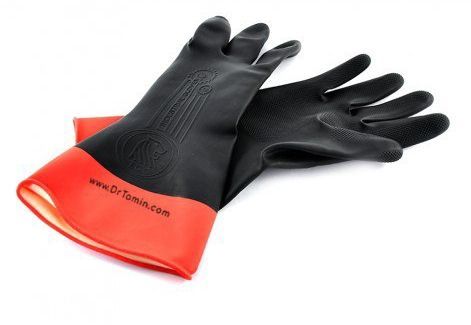 دستکش بنائی سه لایه دو رنگ تکنیسین