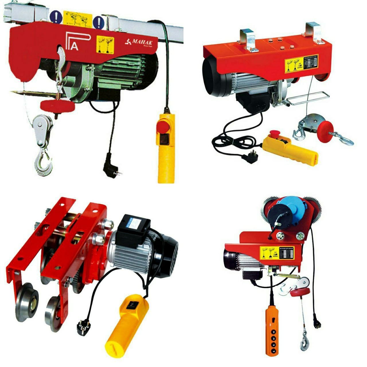 وینچهای برقی تک فاز ازسایز100کیلوتا