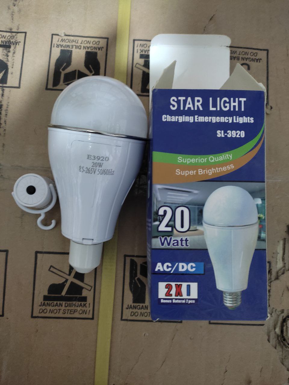 لامپ شارژی ۲۰ وات مارک استار لایت ا