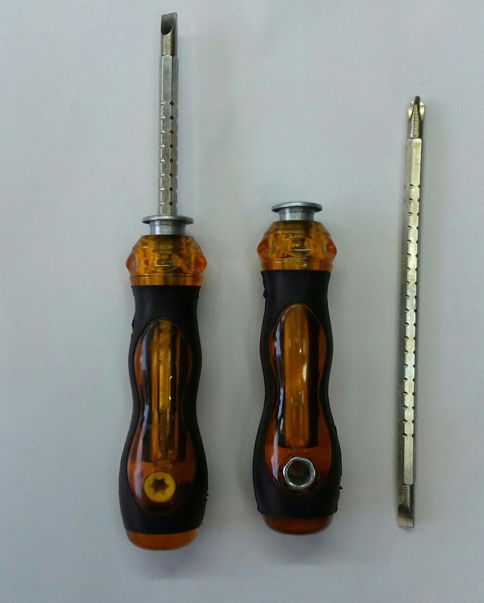 پیچ گوشتی دوطرفه تنظیمی . تلسکوپیق