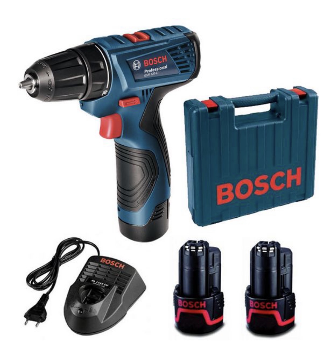 دریل شارژی چکشی۱۰/۸بوش GSB1080-2Li