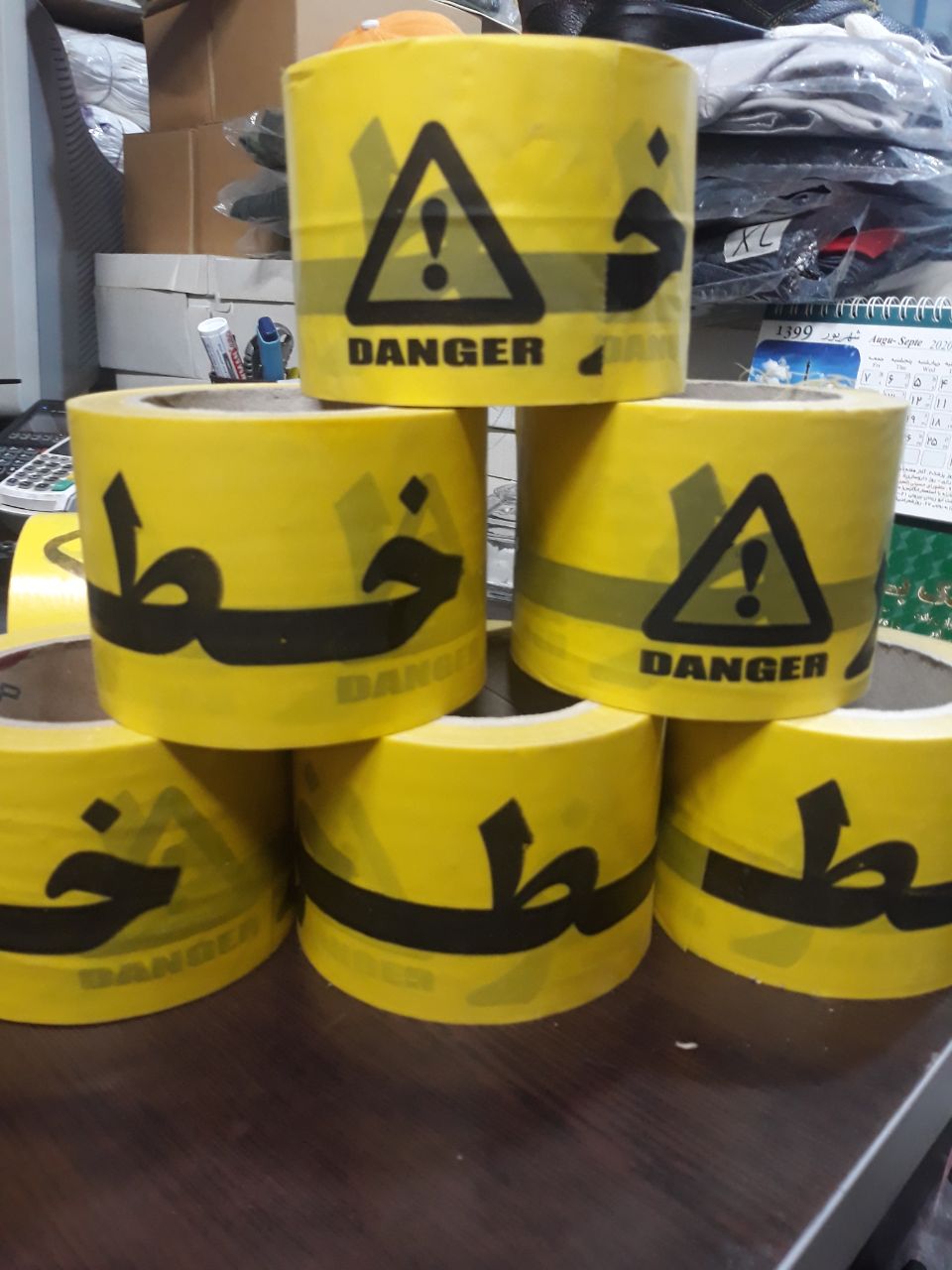 ️نوار خطر ۱۰۰ یاردیکارتن ۶۰ عددی