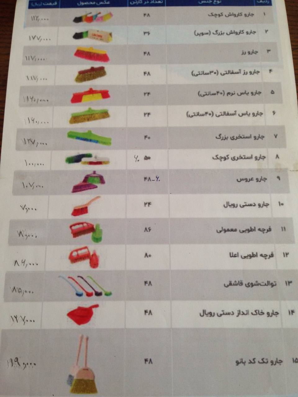 #ليست_قيمت_لوازم_نظافتيپخش انو