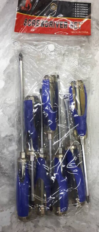 پیچ گوشتی ضربه خور7عددی آبیتعدادد