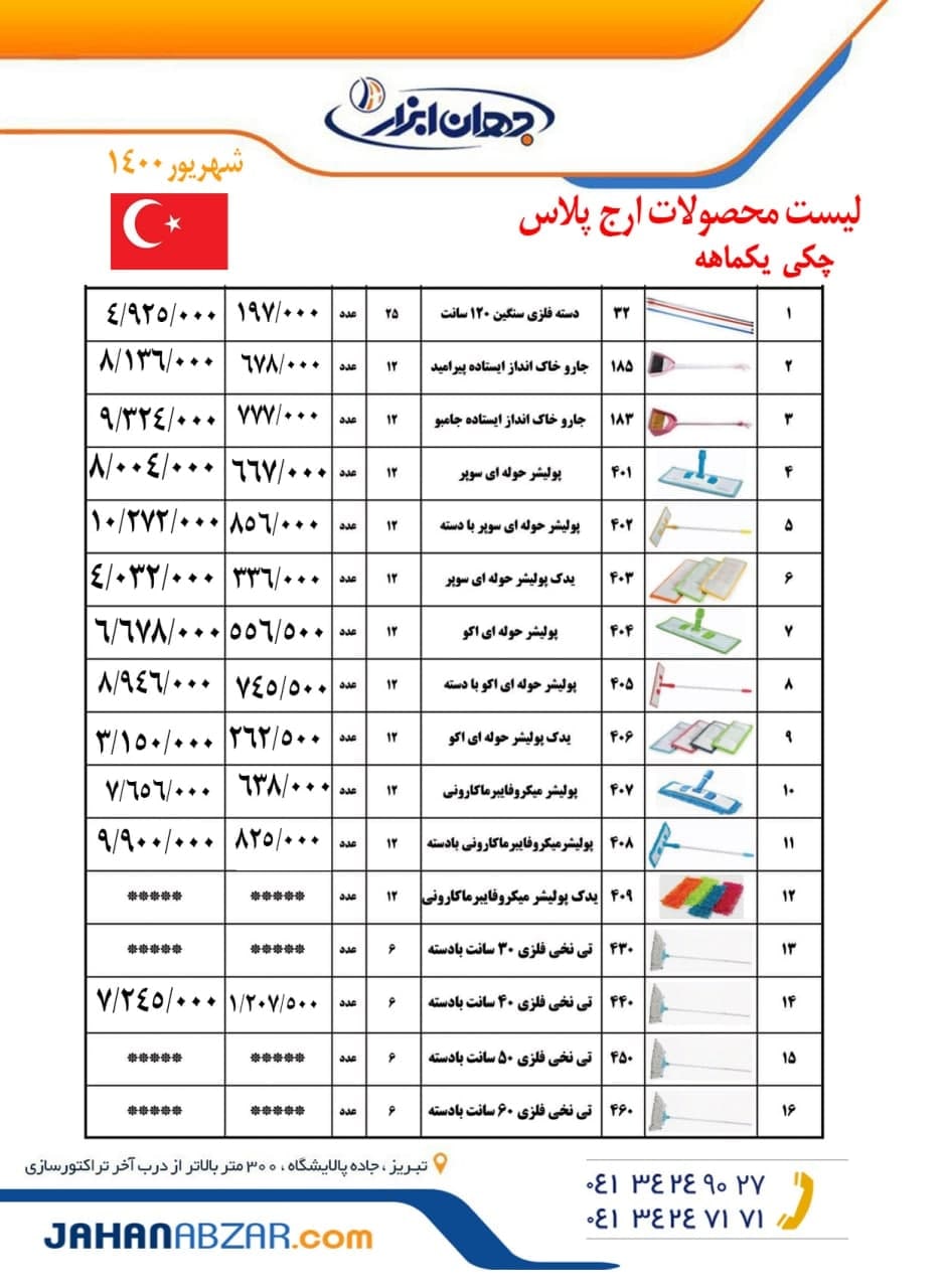 جهان ابزارمرکز پخش محصولات ارج پلاس