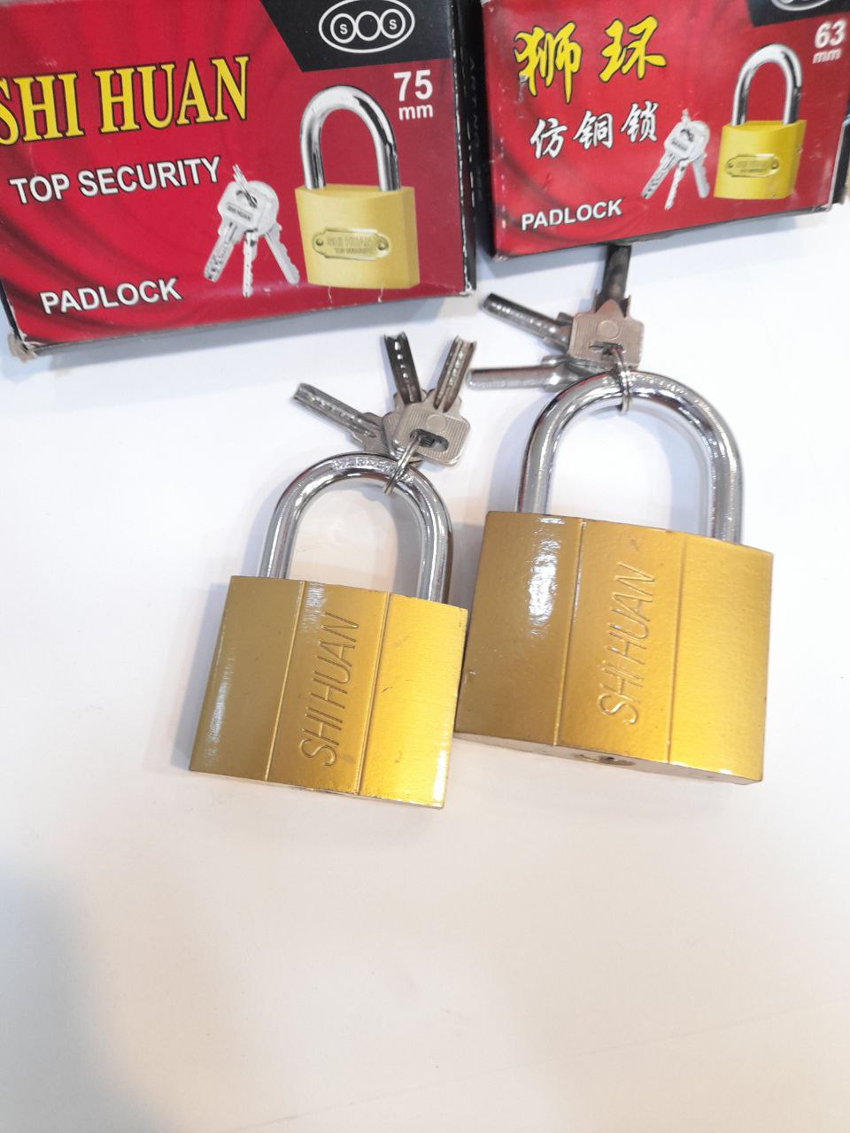 قفلهای آویز کلید ناودانی در سایزهای