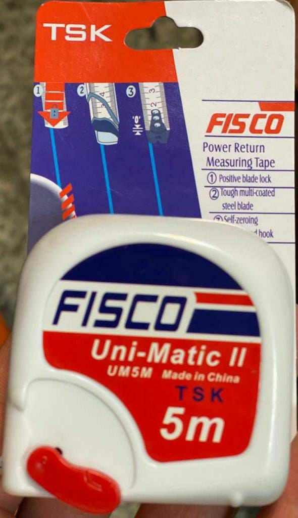 متر فیسکو 3و5 رسید کارت دار 19میل ب