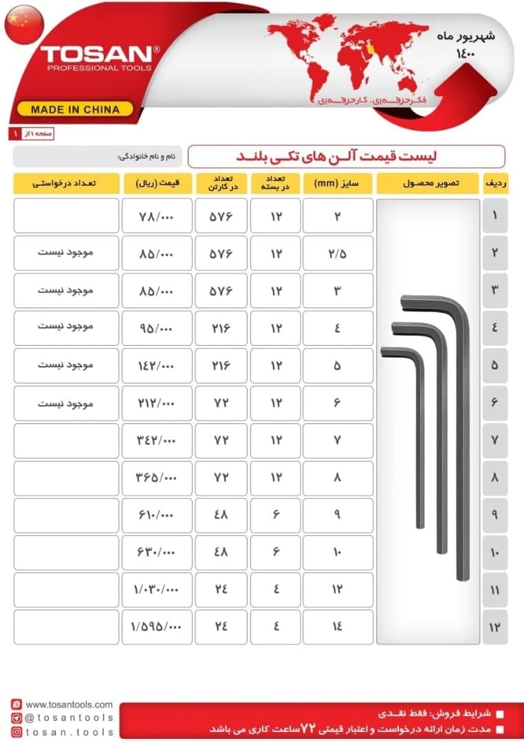 الن های تکی بلند
