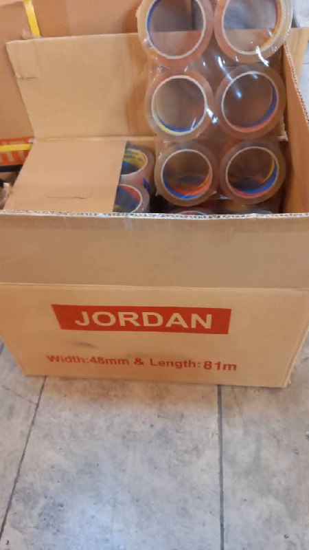 چسب ۵ سانت jordan تعداد در کارتن 