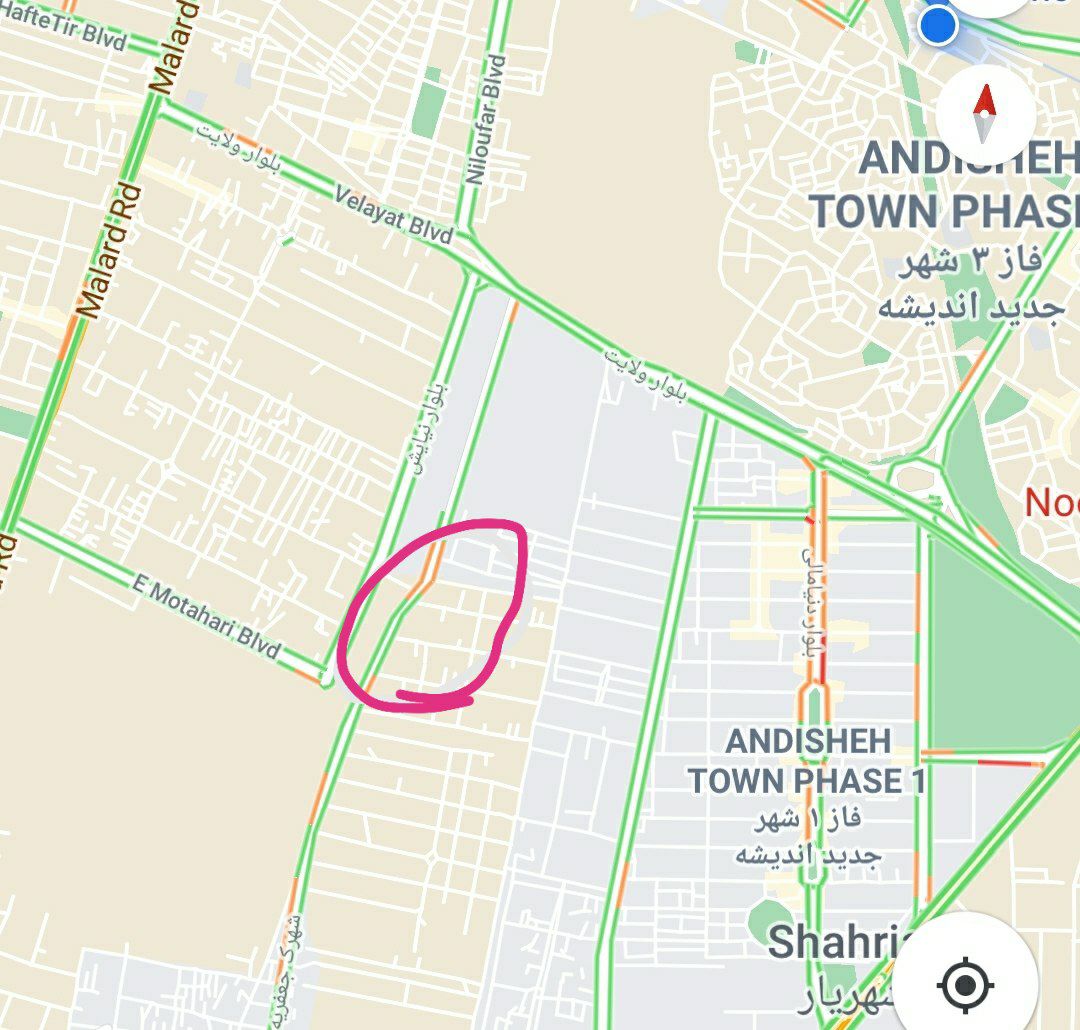 ۳۸۰۰متر زمین صنعتی در اندیشه. دو نب