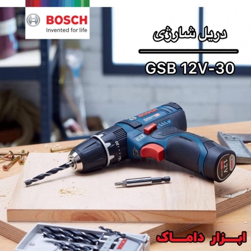 دریل چکشی شارژی بوش مدلGSB 12V-30