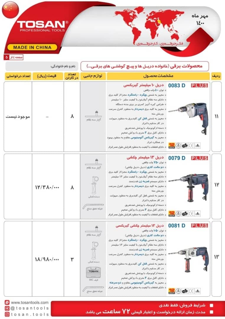 دریل های توسن