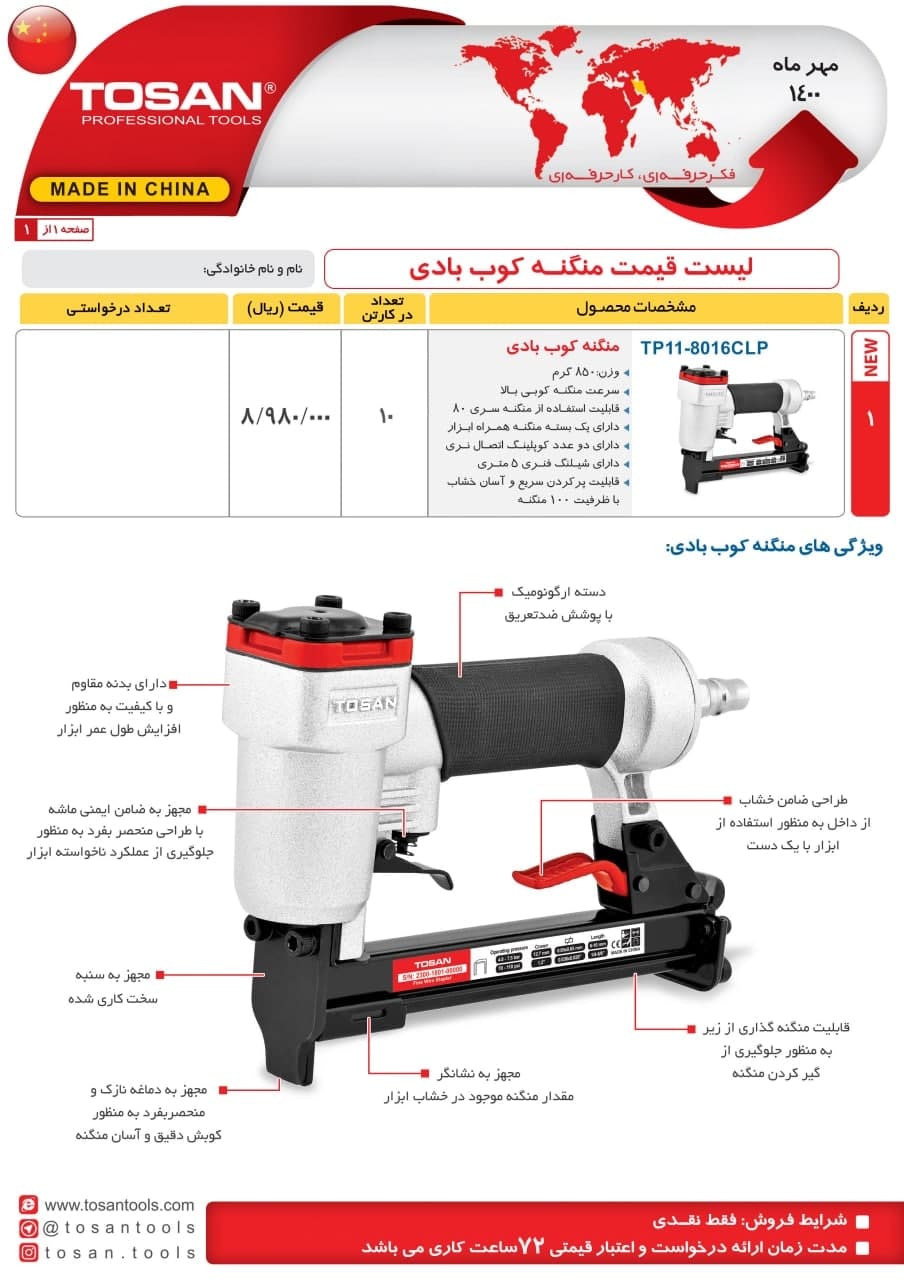 منگنه کوب بادی توسن