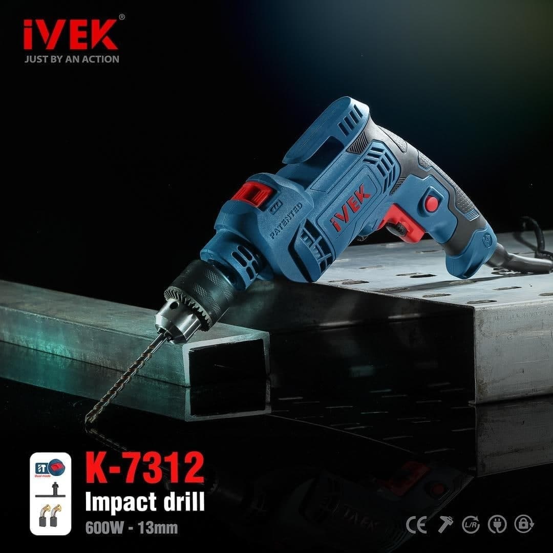 دریل 13 میلی متر 600 وات K7312 ایوک