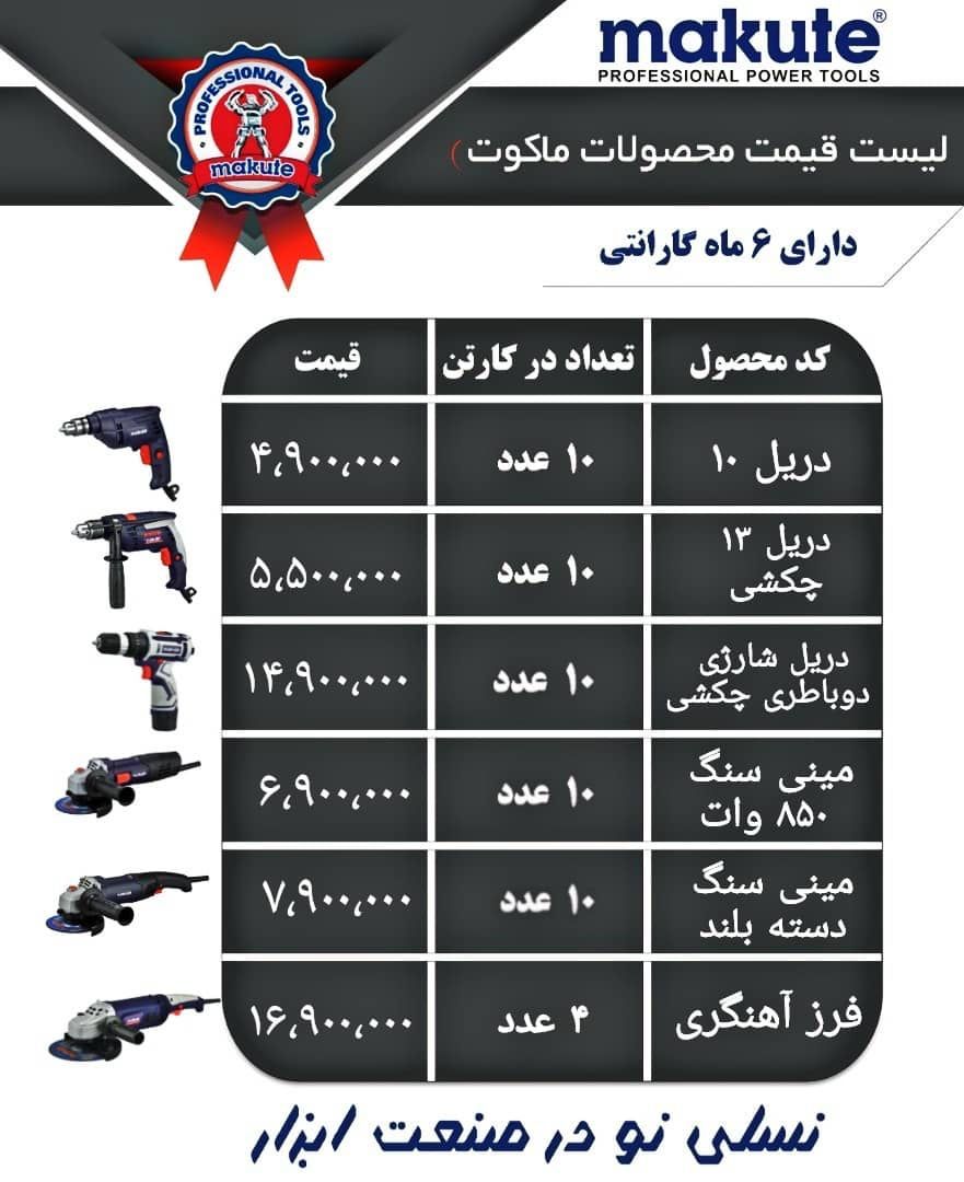 ابزار آلات برقی درجه یک برند ماکوت