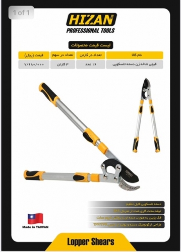 شاخه زن دسته تلسکوپی هیزان. HIZAN