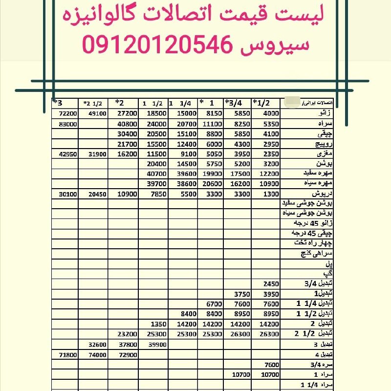 اتصالات گالوانیزه بل تخفیف فوق‌العا