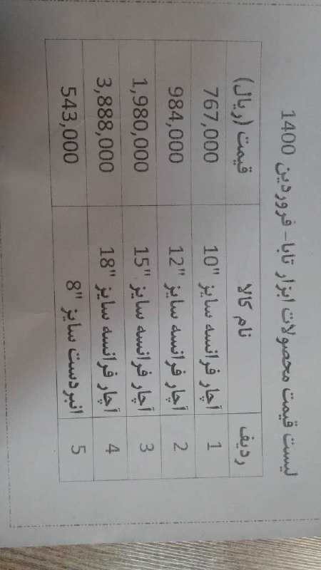 فرانسه های تاباکیفیت عالی قیمت رقا